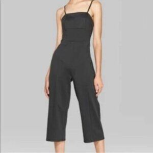 Wild Fable Strappy Knit Jumpsuit M - Black